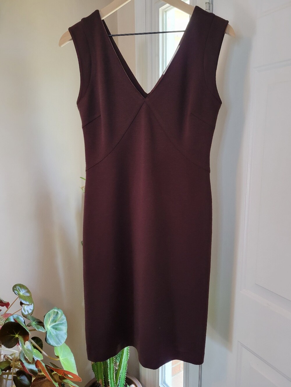 Diane Von Furstenberg‎ Reiss Flora Chocolate Brown Sleeveless Dress, Size Small